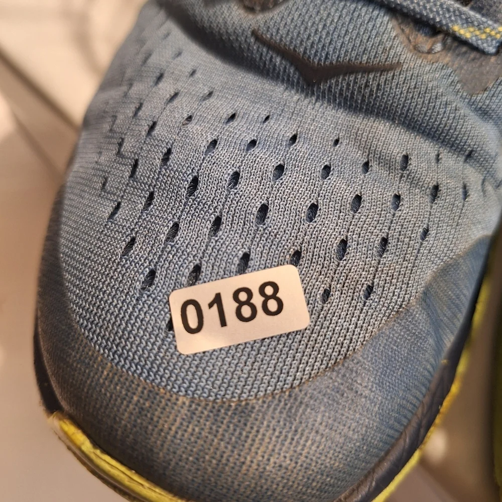 Hoka One One Torrent 3 Men's Blue and Yellow Trail Running Shoes. Size 12.5 D